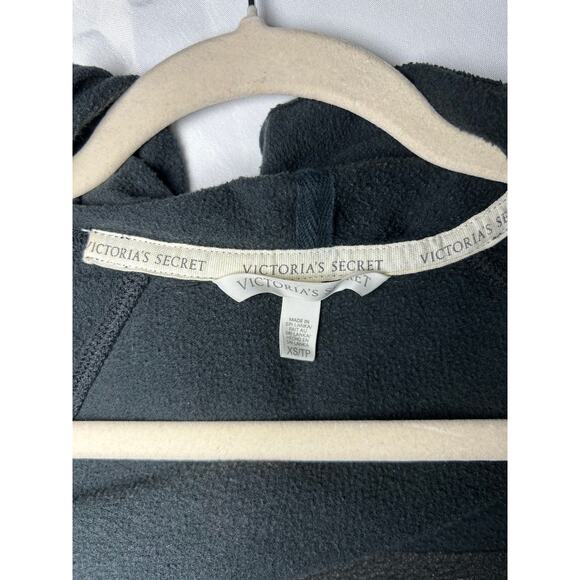 Victoria's Secret Black Angel Wing Sequin Hoodie Zip Up Sweatshirt size XS - Picture 7 of 14